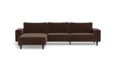 Solution 2701 sofa med chaiselong - Adore velour - Coffee - Venstrevendt