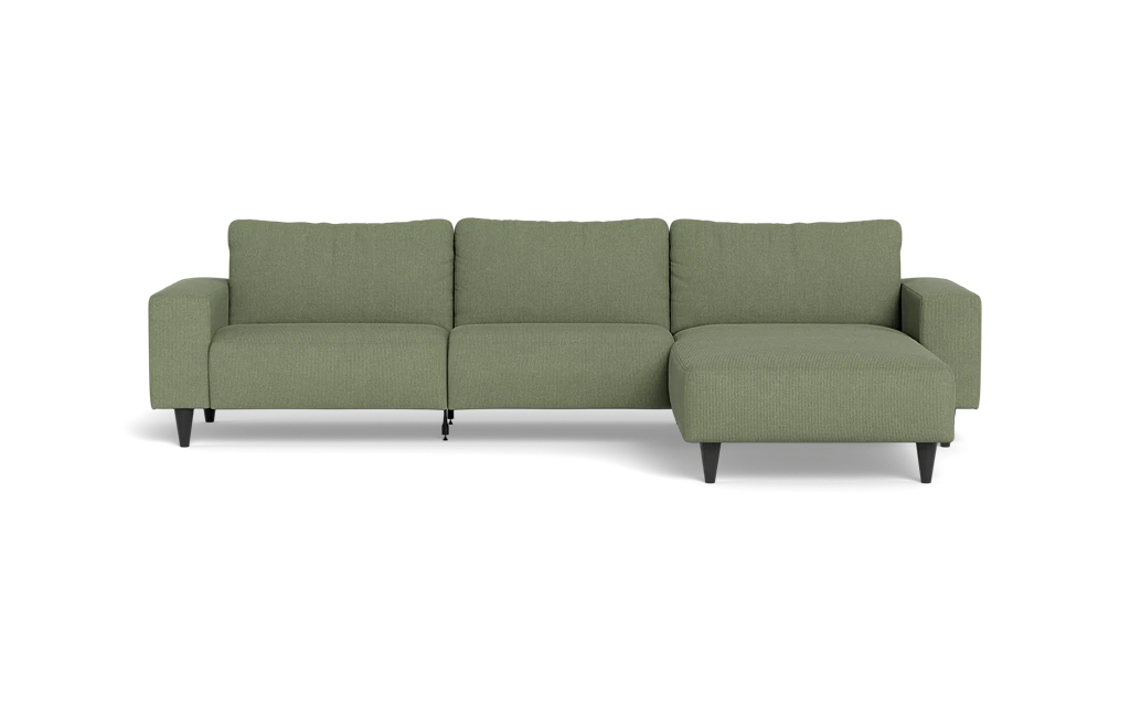 Solution 2701 sofa med chaiselong - Rebel stof - Forest - Højrevendt