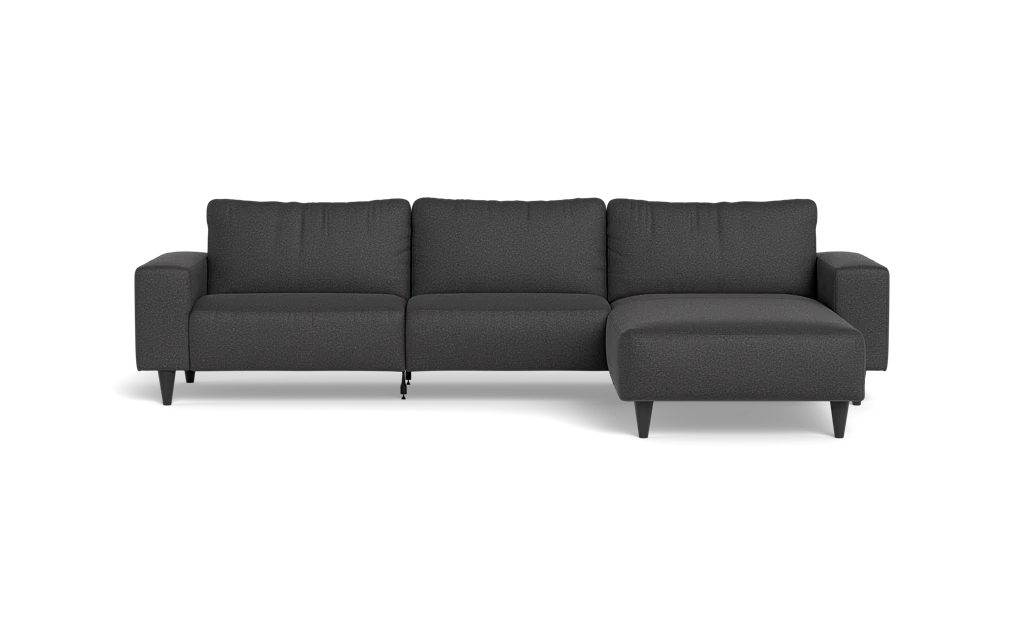 Solution 2701 sofa med chaiselong - Oakland stof - Anthracite - Højrevendt