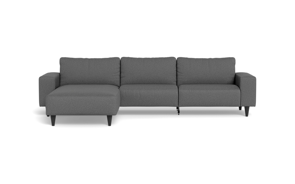 Solution 2701 sofa med chaiselong - Idaho stof - Antracite - Venstrevendt