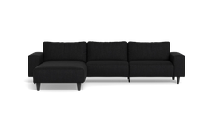 Solution 2701 sofa med chaiselong - Vila stof - Black - Venstrevendt