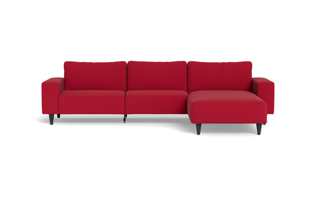 Solution 2701 sofa med chaiselong - New Ocean stof - Red - Højrevendt