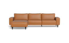 Solution 2701 sofa med chaiselong - Anilux læder - Brandy - Venstrevendt