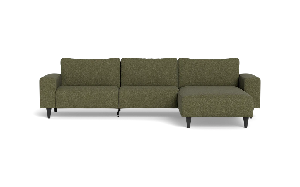 Solution 2701 sofa med chaiselong - Brego stof - Green - Højrevendt