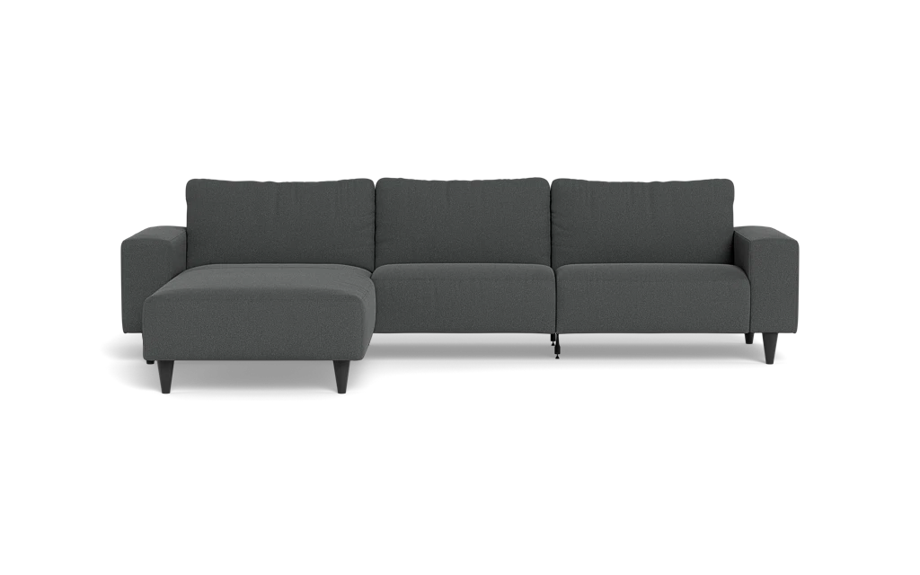 Solution 2701 sofa med chaiselong - Bloq stof - Grey - Venstrevendt