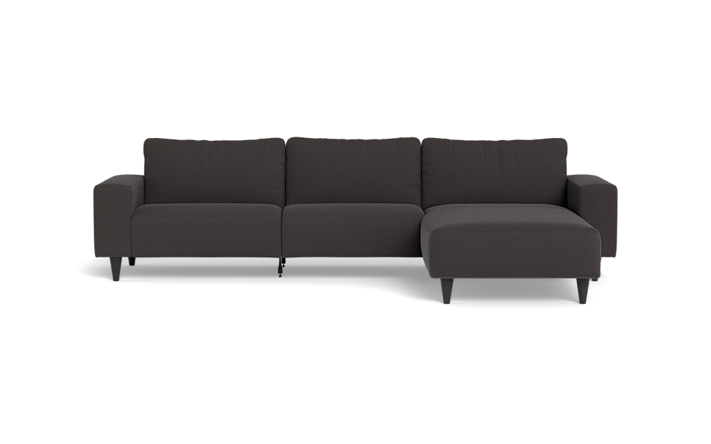 Solution 2701 sofa med chaiselong - Bloq stof - Antracite - Højrevendt