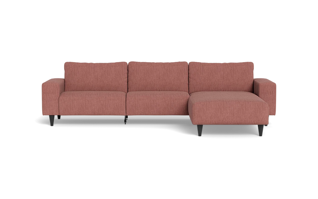 Solution 2701 sofa med chaiselong - Lido stof - Dusty Pink - Højrevendt