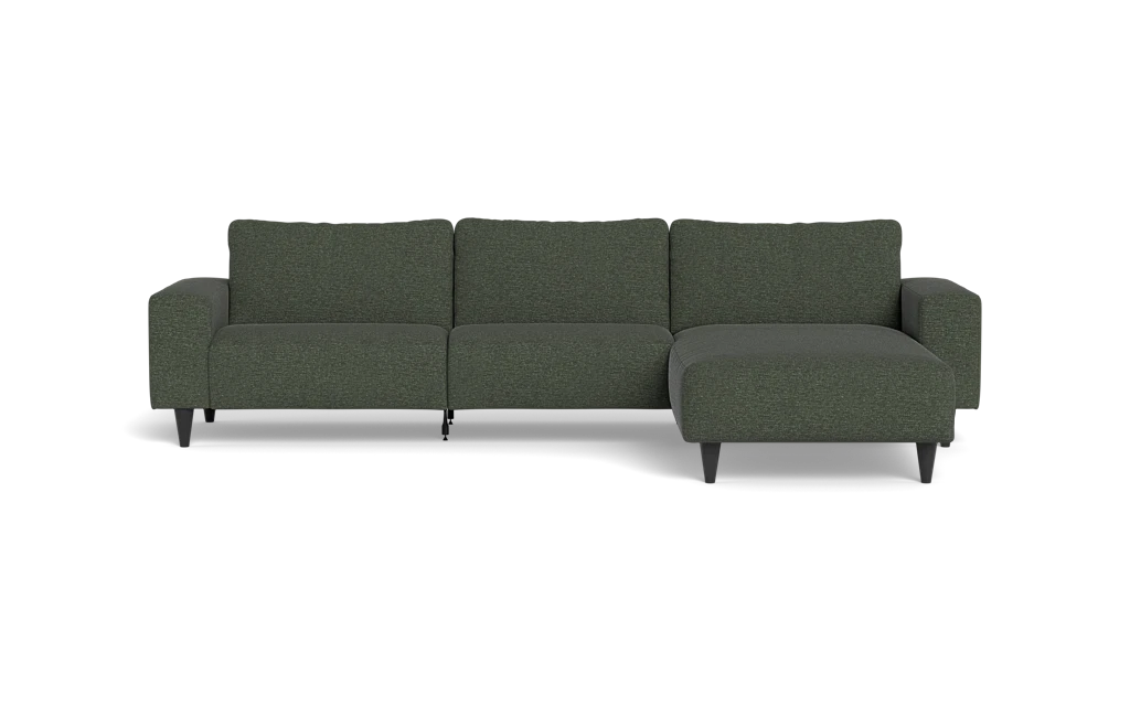 Solution 2701 sofa med chaiselong - City stof - Green - Højrevendt