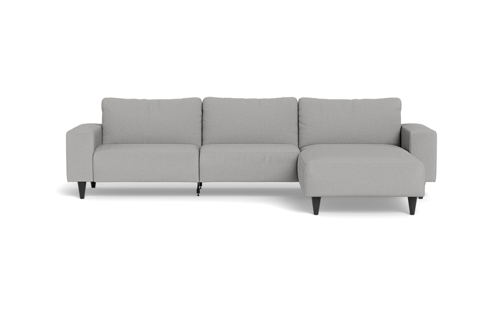 Solution 2701 sofa med chaiselong - New Ocean stof - Light grey - Højrevendt