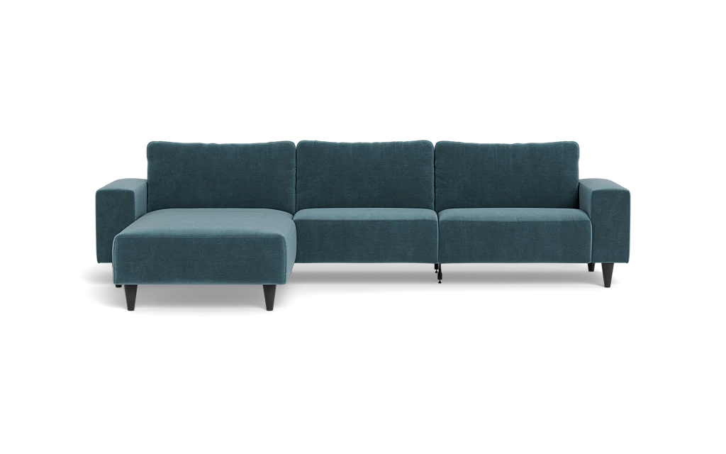 Solution 2701 sofa med chaiselong - Adore velour - Petrol - Venstrevendt