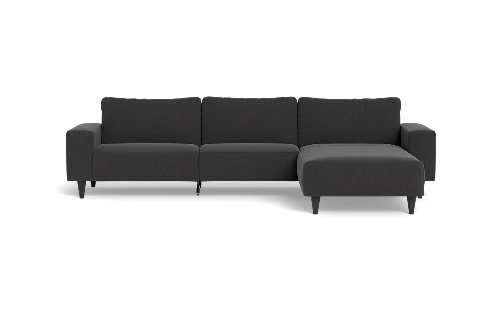 Solution 2701 sofa med chaiselong - Lido stof - Antracit - Højrevendt