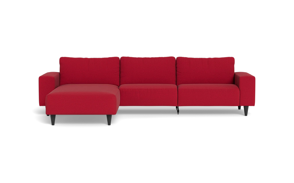 Solution 2701 sofa med chaiselong - New Ocean stof - Red - Venstrevendt
