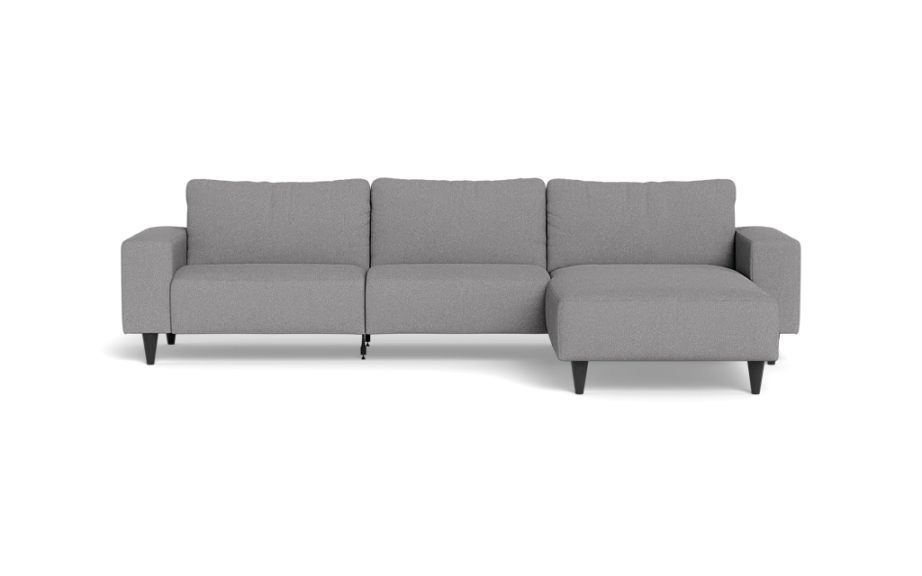 Solution 2701 sofa med chaiselong - Bloq stof - Zinc - Højrevendt