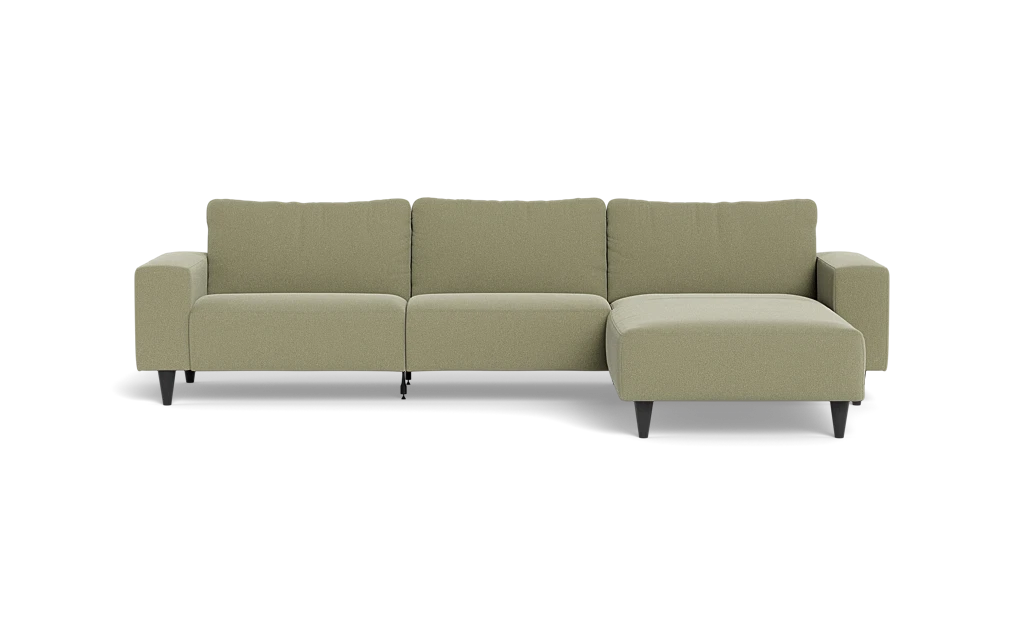 Solution 2701 sofa med chaiselong - Bloq stof - Desert - Højrevendt