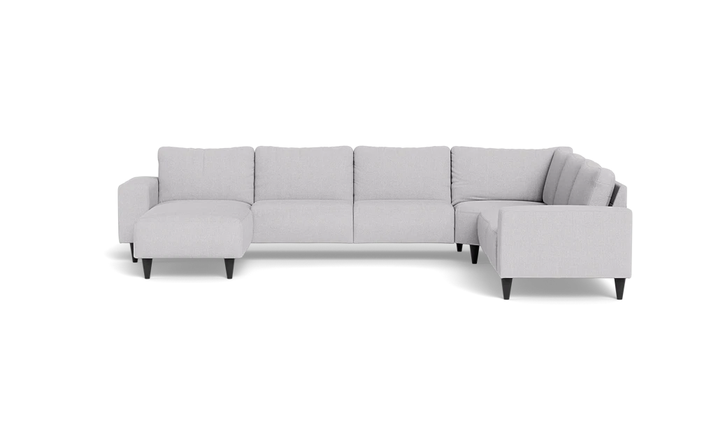 Solution 2701 hjørnesofa med chaiselong - Rebel stof - Light Grey - Højrevendt