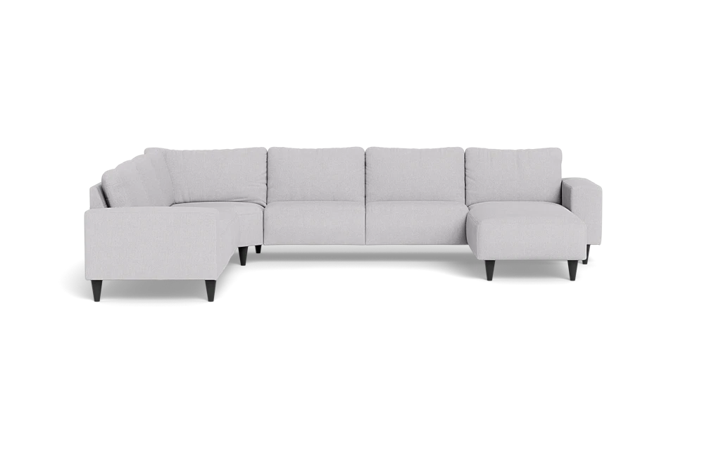 Solution 2701 hjørnesofa med chaiselong - Rebel stof - Light Grey - Venstrevendt