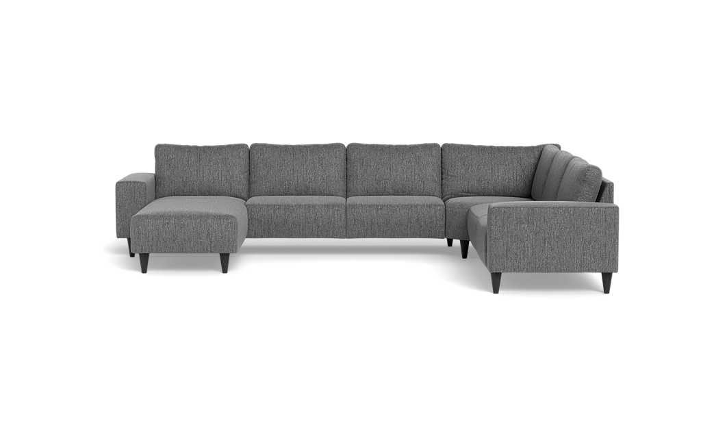 Solution 2701 hjørnesofa med chaiselong - Fusion stof - Antracite - Højrevendt