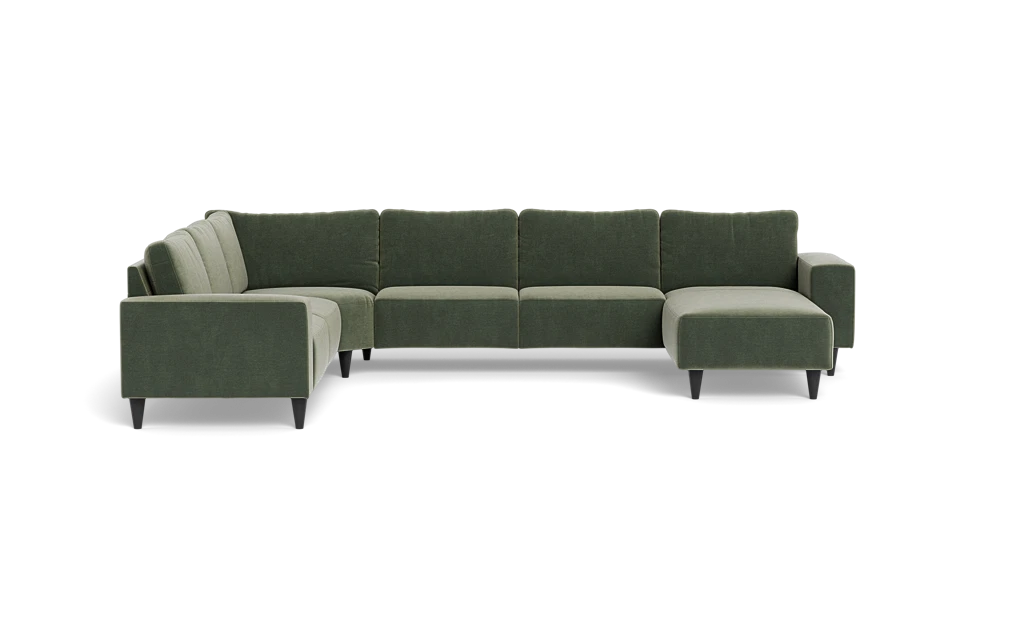 Solution 2701 hjørnesofa med chaiselong - Adore velour - Hunter - Venstrevendt