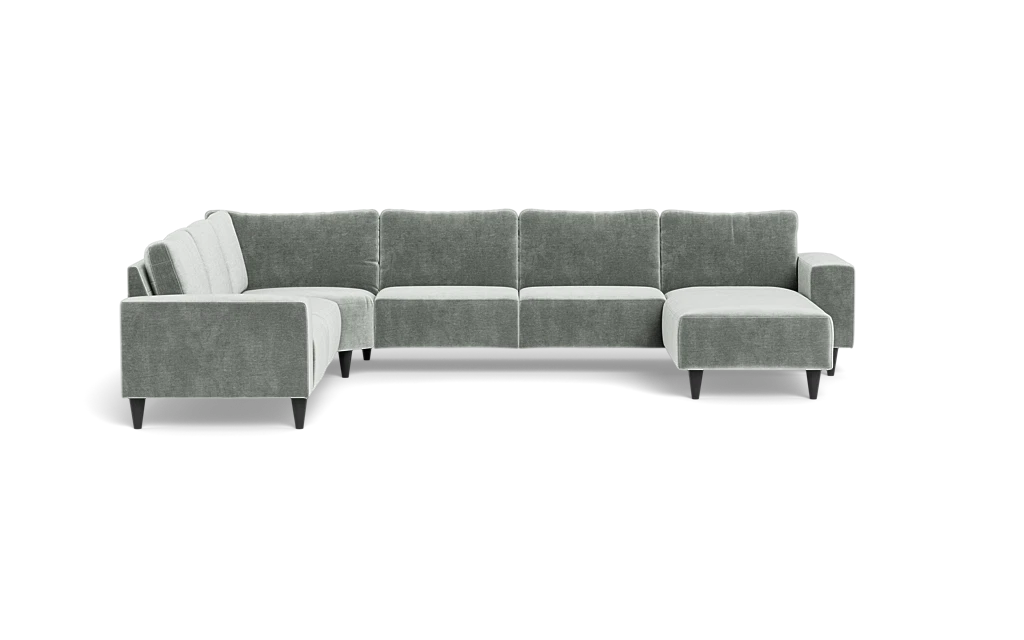 Solution 2701 hjørnesofa med chaiselong - Adore velour - Steel - Venstrevendt