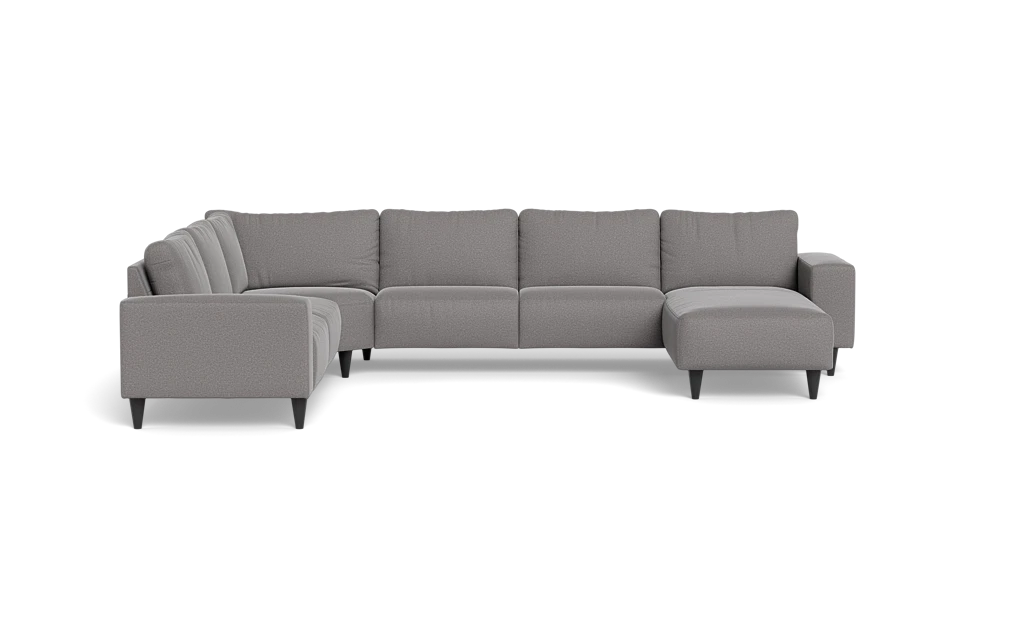 Solution 2701 hjørnesofa med chaiselong - Oakland stof - Stone - Venstrevendt