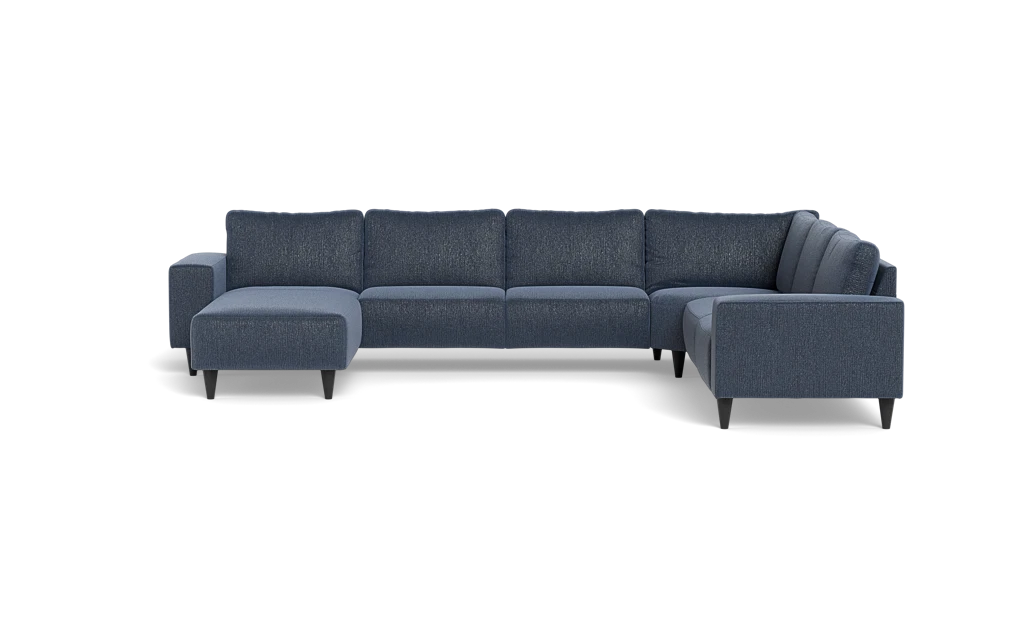 Solution 2701 hjørnesofa med chaiselong - Fusion stof - Indigo - Højrevendt