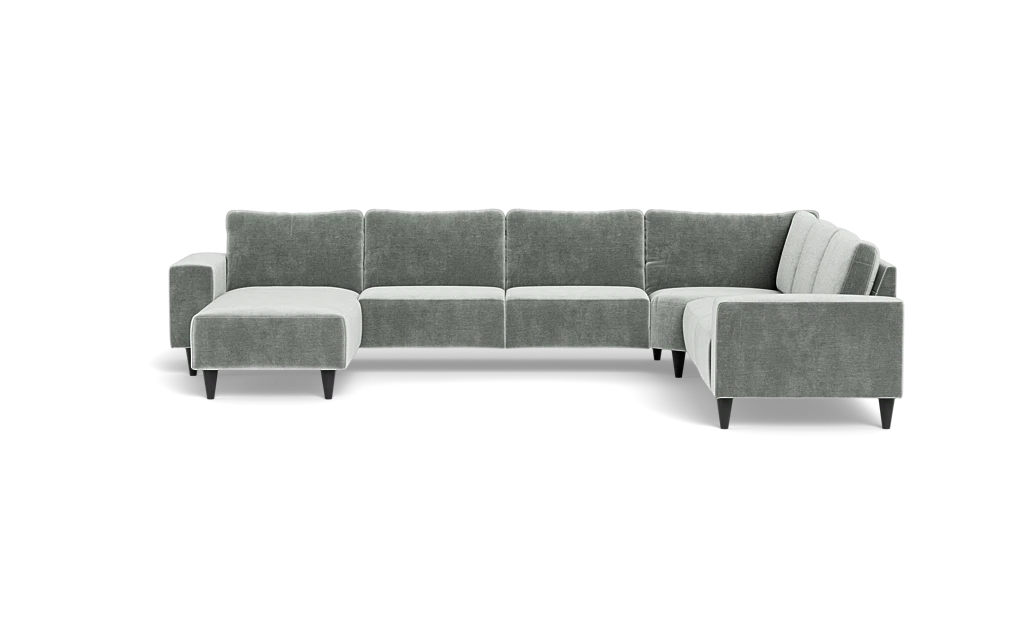 Solution 2701 hjørnesofa med chaiselong - Adore velour - Steel - Højrevendt