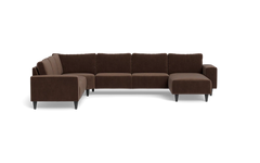 Solution 2701 hjørnesofa med chaiselong - Adore velour - Coffee - Venstrevendt