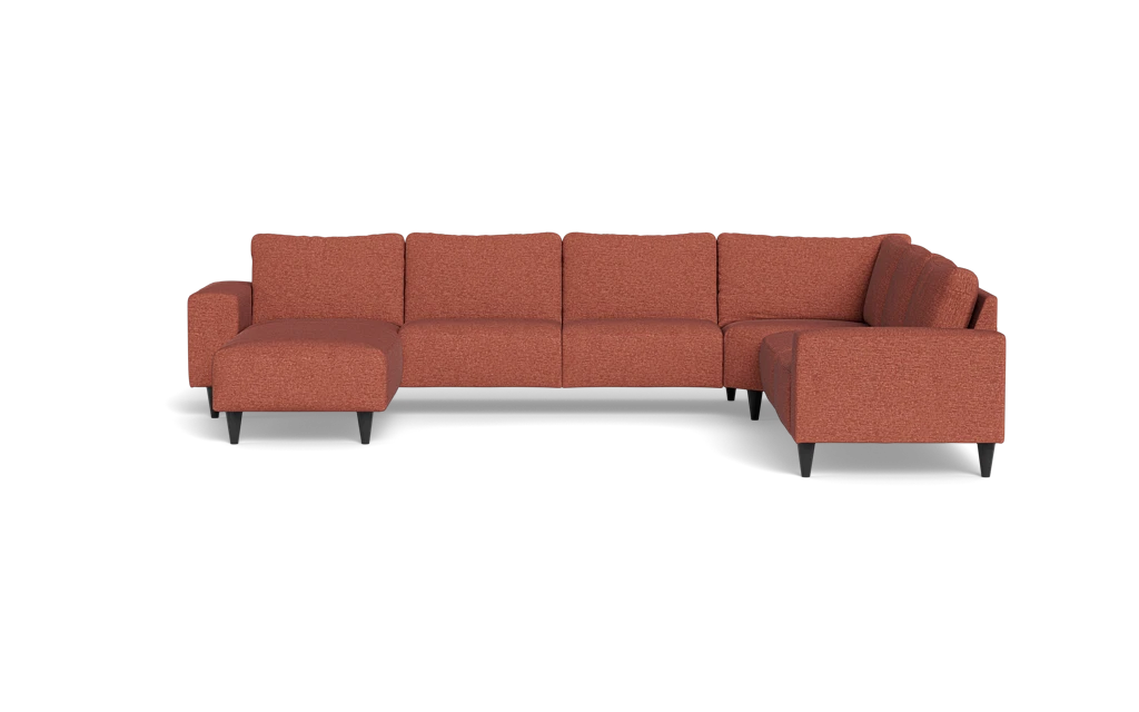 Solution 2701 hjørnesofa med chaiselong - City stof - Blush - Højrevendt