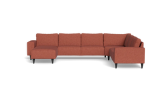 Solution 2701 hjørnesofa med chaiselong - City stof - Blush - Højrevendt