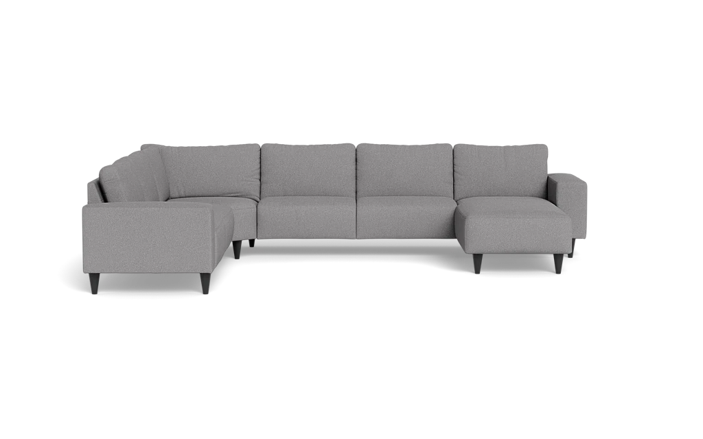 Solution 2701 hjørnesofa med chaiselong - Bloq stof - Zinc - Venstrevendt