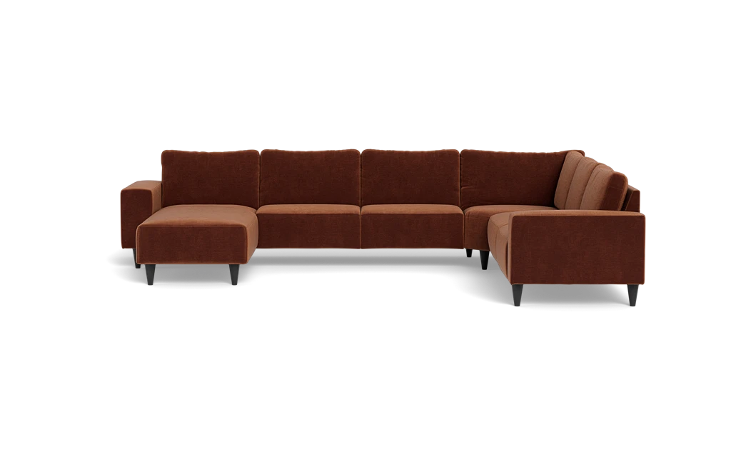 Solution 2701 hjørnesofa med chaiselong - Adore velour - Copper - Højrevendt