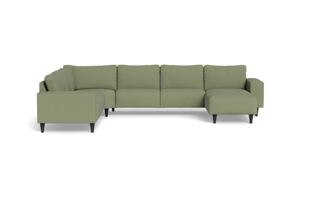 Solution 2701 hjørnesofa med chaiselong - Bloq stof - Eucalyptus - Venstrevendt