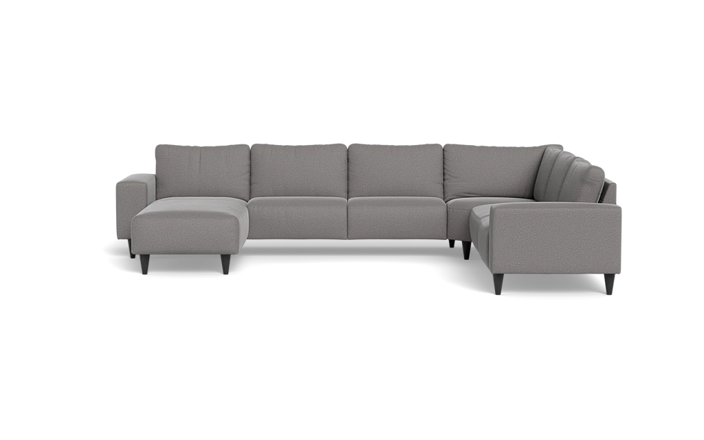 Solution 2701 hjørnesofa med chaiselong - Oakland stof - Stone - Højrevendt