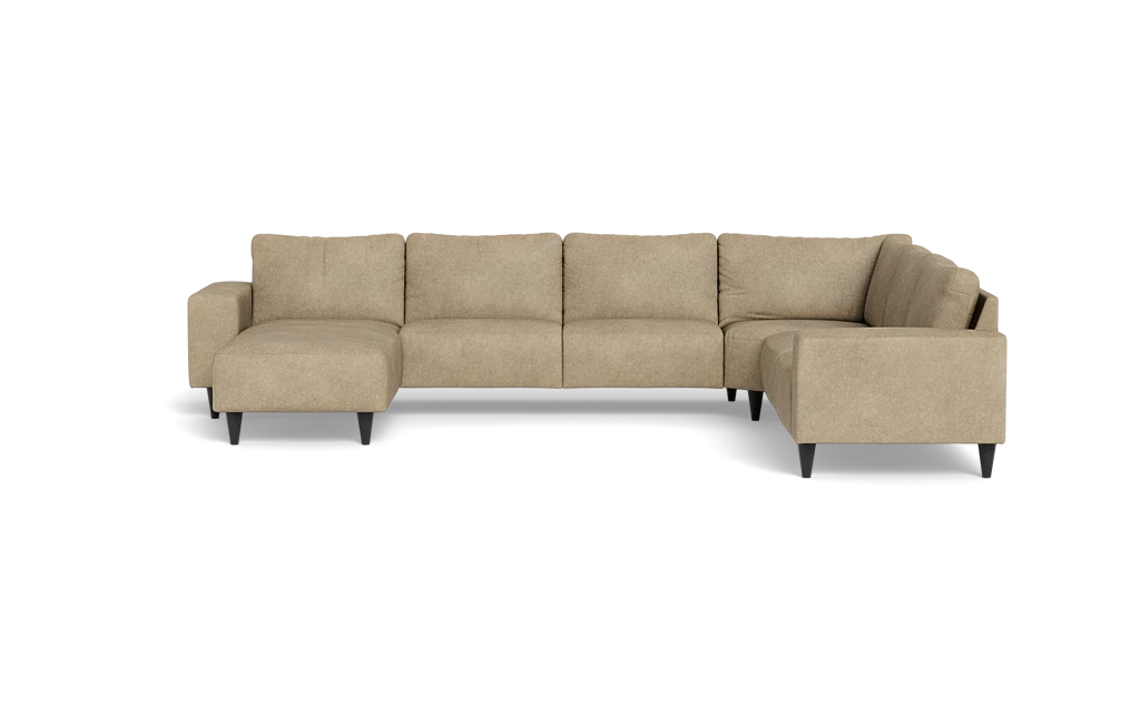 Solution 2701 hjørnesofa med chaiselong - Kentucky stof - Beige - Højrevendt