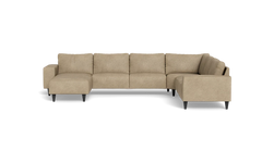 Solution 2701 hjørnesofa med chaiselong - Kentucky stof - Beige - Højrevendt