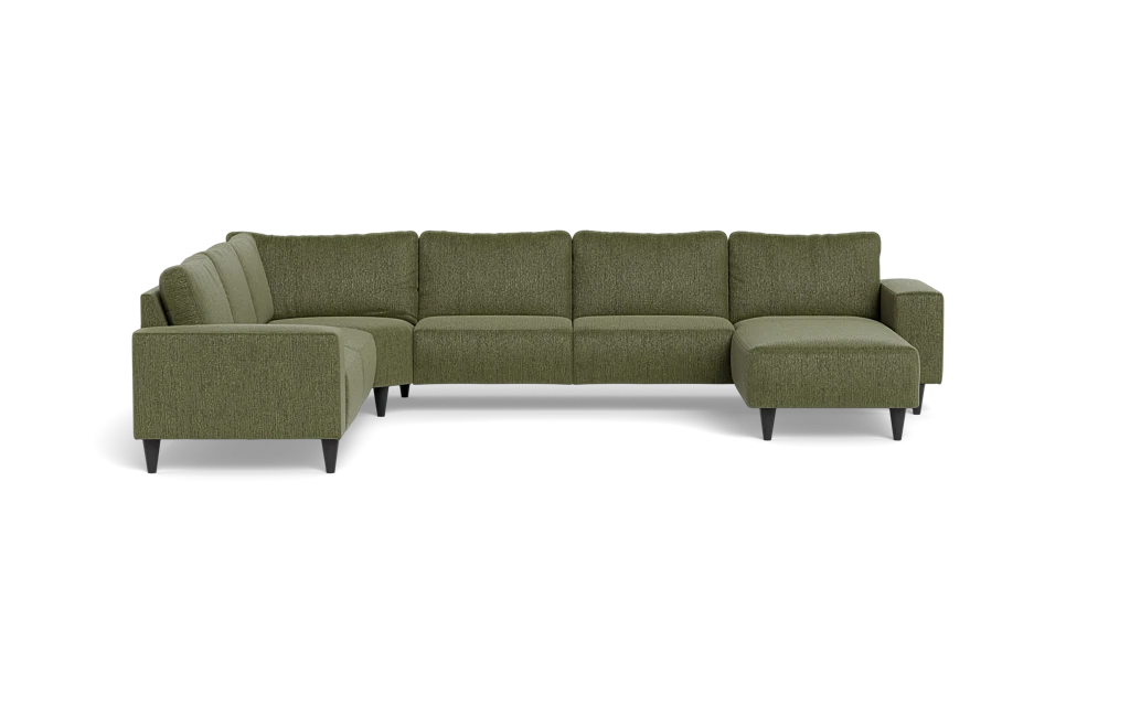 Solution 2701 hjørnesofa med chaiselong - Fusion stof - Army - Venstrevendt