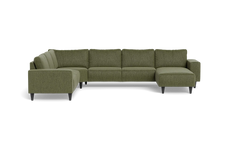 Solution 2701 hjørnesofa med chaiselong - Fusion stof - Army - Venstrevendt