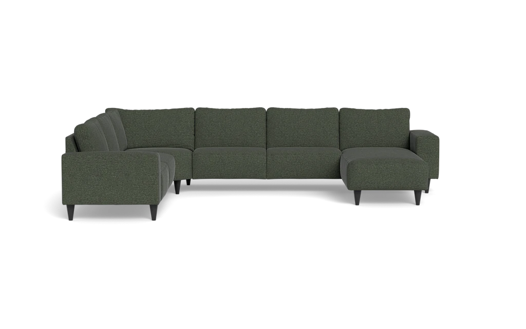 Solution 2701 hjørnesofa med chaiselong - City stof - Green - Venstrevendt