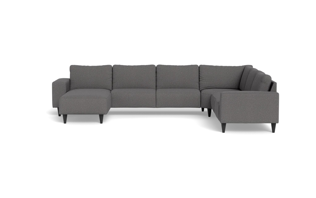 Solution 2701 hjørnesofa med chaiselong - Brego stof - Anthracite - Højrevendt