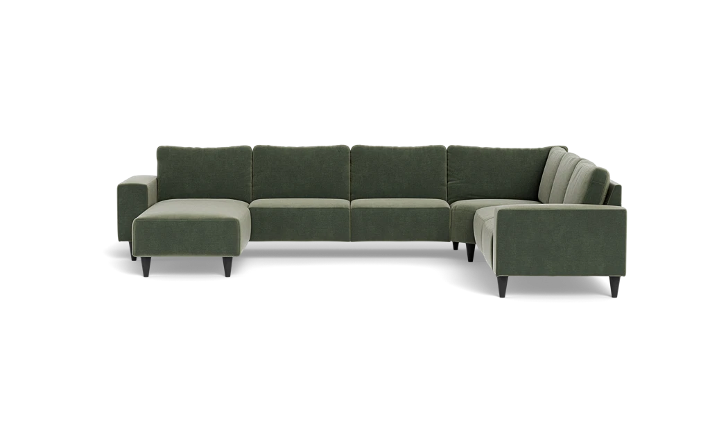 Solution 2701 hjørnesofa med chaiselong - Adore velour - Hunter - Højrevendt