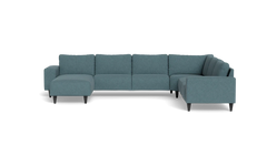 Solution 2701 hjørnesofa med chaiselong - Montana stof - Blue - Højrevendt