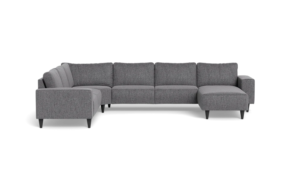 Solution 2701 hjørnesofa med chaiselong - Fusion stof - Antracite - Venstrevendt