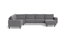 Solution 2701 hjørnesofa med chaiselong - Fusion stof - Antracite - Venstrevendt