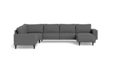 Solution 2701 hjørnesofa med chaiselong - Idaho stof - Antracite - Venstrevendt