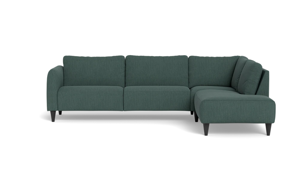 Solution 2701 sofa med open end - Lido stof - Dark Green - Højrevendt