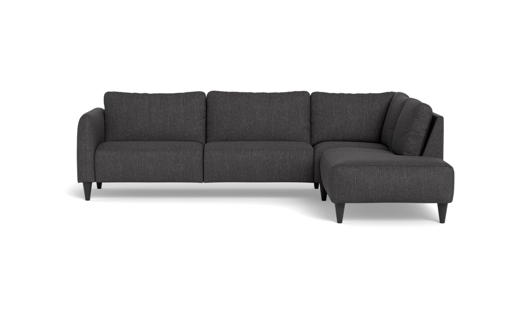 Solution 2701 sofa med open end - Vila stof - Dark Grey - Højrevendt