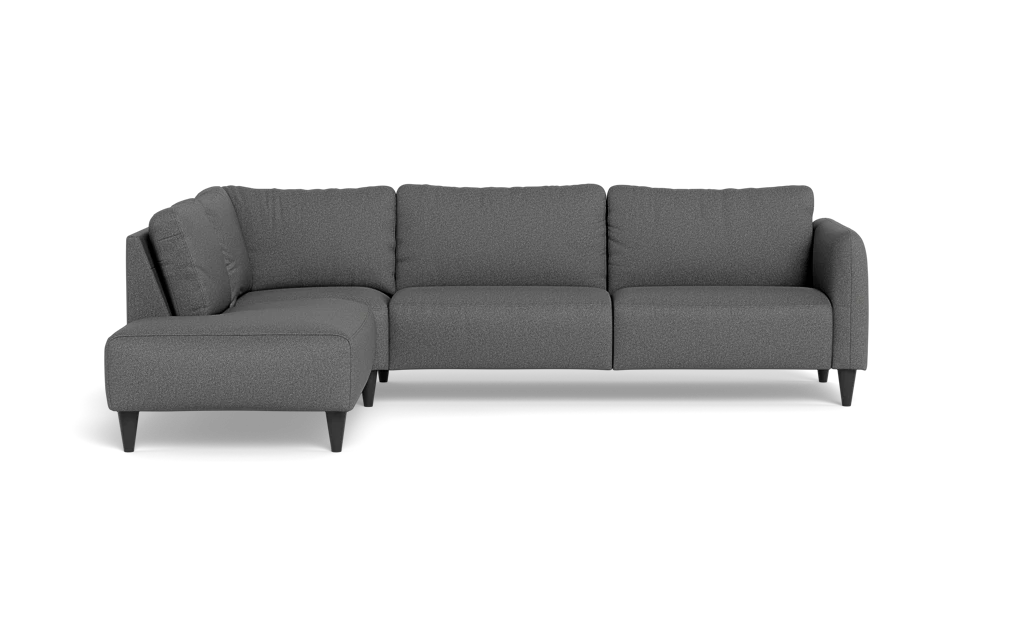 Solution 2701 sofa med open end - Idaho stof - Antracite - Venstrevendt