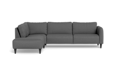 Solution 2701 sofa med open end - Idaho stof - Antracite - Venstrevendt