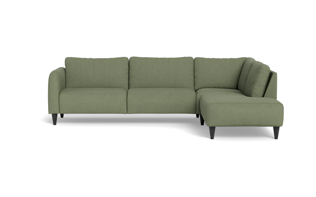 Solution 2701 sofa med open end - Rebel stof - Forest - Højrevendt