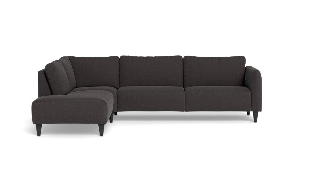 Solution 2701 sofa med open end - Bloq stof - Antracite - Venstrevendt